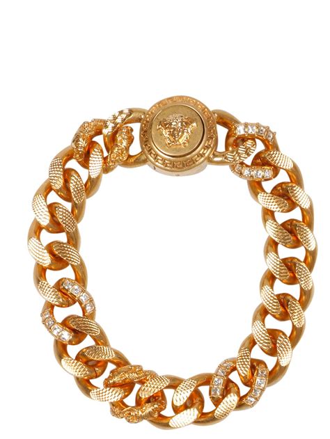 versace jewelry real gold bracelet|versace bracelets men's.